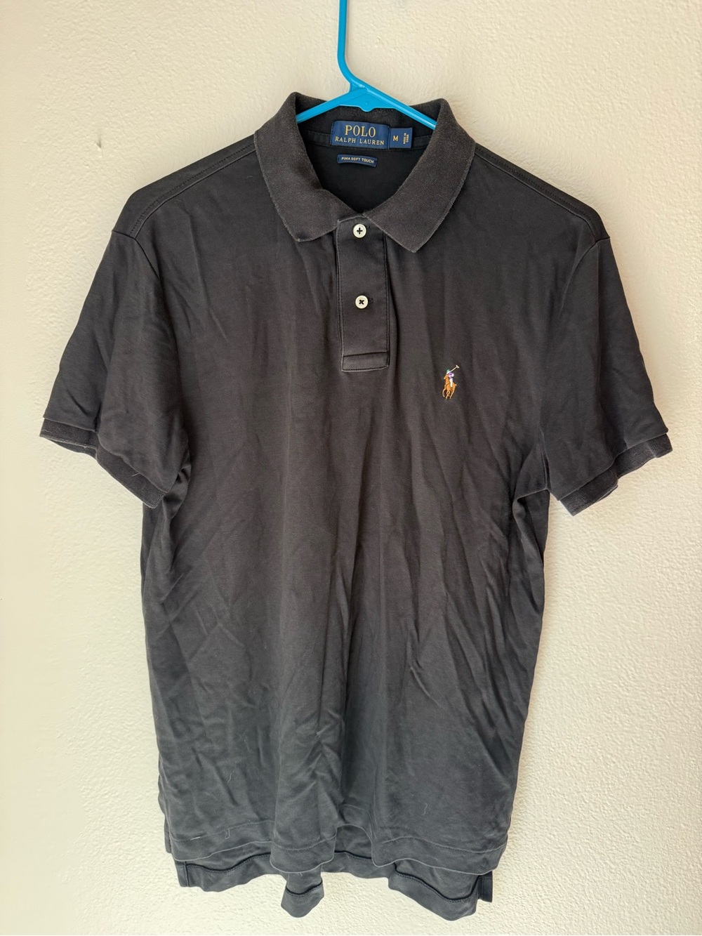 Polo by Ralph Lauren Men’s Black Polo with Embroidered Pony